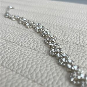 Elegant Silver Crystal Bracelet